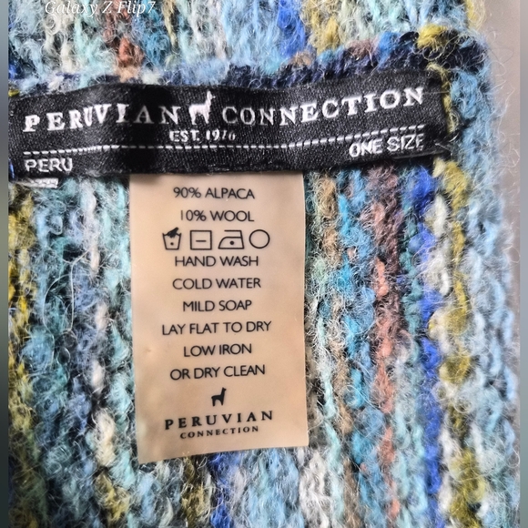 Peruvian Connection Alpaca Wool Knit Open Front Vest - One Size - Picture 2 of 3